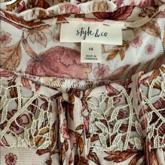 🚨 Final Sale 🚨  NWT Style & Co. Paisley Peasan… - Picture 3 of 5